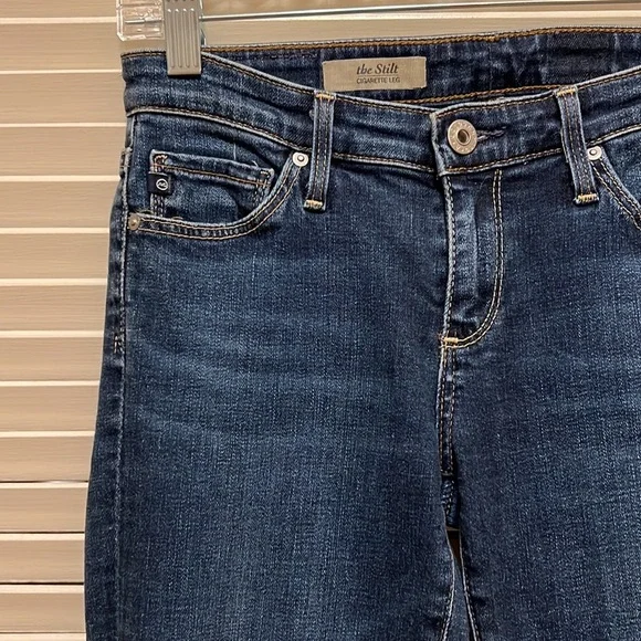 41. AG The Stilt Cigarette Leg Jeans in Medium Wash , Size 25